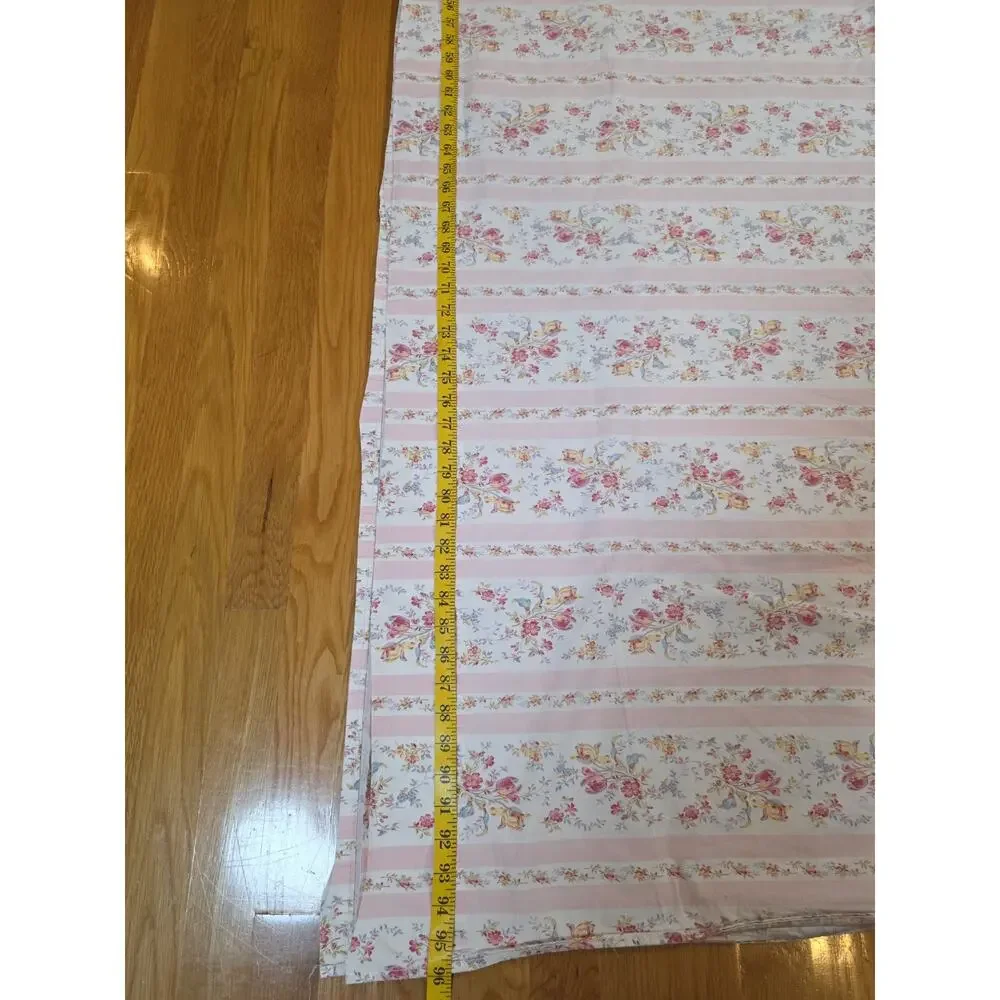 Ralph Lauren Millicent King Sheet Set Pink Floral Stripe Grandmillennial Italy